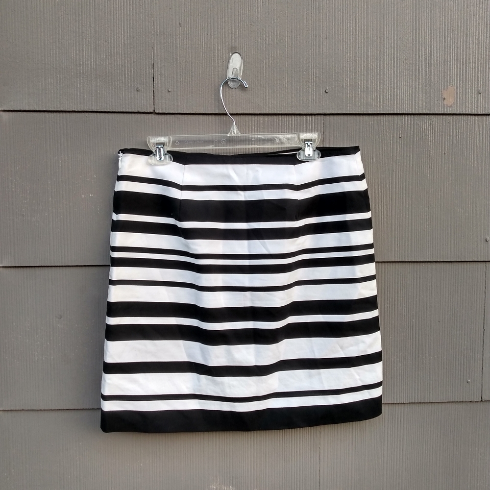 White House Black Market Stripe Skirt 10